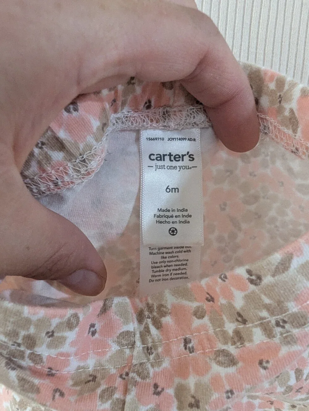 NWOT Floral & Cream Outfit Sz 3-6m